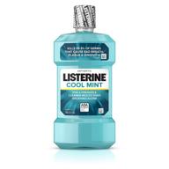 🌬️ liquid solution: listerine cool mint antiseptic mouthwash - targets bad breath, plaque, and gingivitis - 250 ml logo