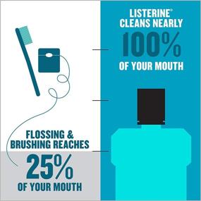 img 3 attached to 🌬️ Liquid Solution: Listerine Cool Mint Antiseptic Mouthwash - Targets Bad Breath, Plaque, and Gingivitis - 250 ml