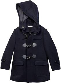 img 3 attached to 🧥 Isaac Mizrahi Boy's Solid Wool Toggle Coat with Removable Hood - Versatile Colors for Ages 2-20