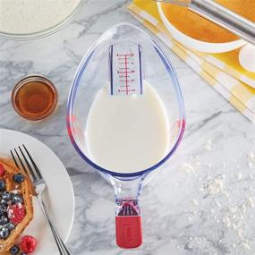 img 2 attached to 🍳 Red Farberware Pro Angled 4-Cup Measuring Cup