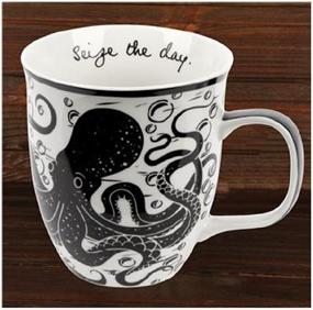 img 2 attached to ☕ Stylish Karma Gifts Black and White Boho Mug with OCTOPUS Design, 1 Count - Pack of 1