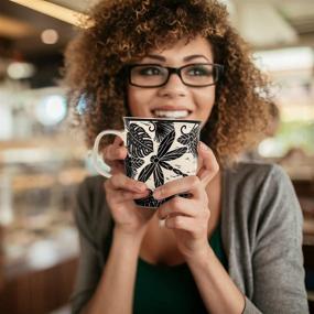 img 1 attached to ☕ Stylish Karma Gifts Black and White Boho Mug with OCTOPUS Design, 1 Count - Pack of 1