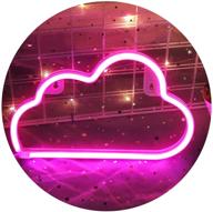 ☁️ neon cloud sign: aesthetic decor for bedroom, home, & more! логотип