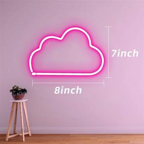 img 1 attached to ☁️ Neon Cloud Sign: Aesthetic Decor for Bedroom, Home, & More!