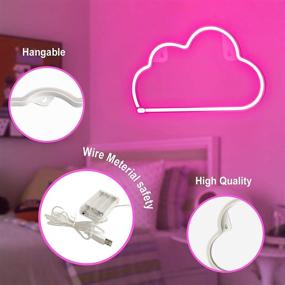 img 2 attached to ☁️ Neon Cloud Sign: Aesthetic Decor for Bedroom, Home, & More!