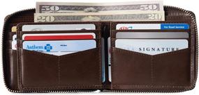 img 2 attached to 👔 Alpine Swiss Zipper Hampton Collection: Stylish Men's Wallets, Card Cases & Money Organizers for Every Occasion