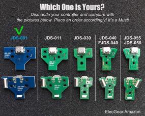 img 2 attached to 🎮 PS4 DualShock 4 Charging Port Assembly Replacement - JDS-001 Console Repair Kit with Micro USB Adaptor, Socket Connector, Flex Cable, and Screwdriver Tool