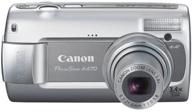 gray canon powershot a470 digital camera - 7.1mp with 3.4x optical zoom logo