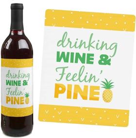 img 2 attached to Big Dot Happiness Tropical Pineapple Kitchen & Dining for Wine Accessories
