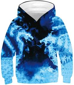 img 4 attached to Stylish Boys' Geometry Sweatshirts by UNICOMIDEA - Perfect Fashion Hoodies & Sweatshirts for Sportswear and Casual Clothing