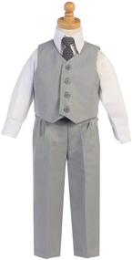 img 2 attached to 👔 Charcoal Bearer Outfit: Toddler Communion Boys' Clothing, Suits & Sport Coats - Stylish and Versatile Options