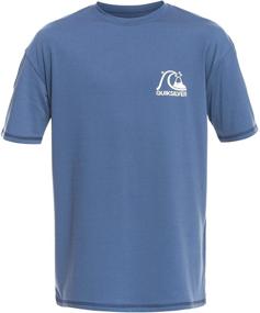 img 2 attached to Quiksilver Boys' Heritage Short Sleeve Youth Rashguard Surf Shirt: Superior Protection for Young Surfers
