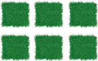 🌿 beistle tissue grass mats - premium quality, 6 piece set, 15" x 30", vibrant green logo