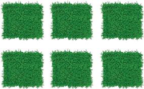 img 1 attached to 🌿 Тканевые газоны Beistle - премиум качество, набор из 6 штук, 15" x 30", ярко зеленые