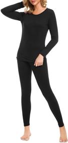 img 2 attached to LOMON Smooth Henley Women's Thermal Underwear: Enhance Your Clothing, Lingerie, Sleep & Lounge Experience