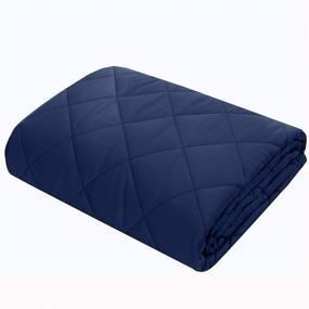img 4 attached to King Size Manlinar Cotton Weighted Blanket - 25lb