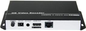 img 4 attached to URayCoder Video Decoder for IP Cameras - H.265/H.264, HTTP/RTSP/M3U8/RTMP/UDP, with HDMI/AV/RCA Outputs - Ideal for Advertisement Displays, Video Encoder Decoding & IP Camera Decoding