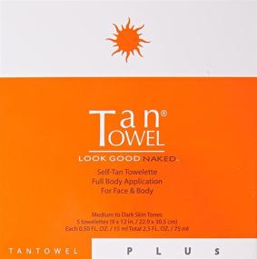 img 3 attached to 🌞 Get a Full Body Sun-Kissed Glow: Tan Towel Plus Self-Tan Towelette - 5 Count