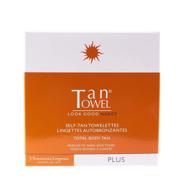 🌞 get a full body sun-kissed glow: tan towel plus self-tan towelette - 5 count logo