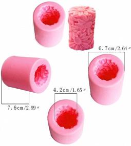 img 2 attached to 🌻 Универсальная 3D форма для свечи подсолнуха - форма MoldFun Helianthus из силикона для мыла, бомбы для ванной, лосьона, шоколада и многого другого