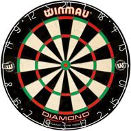 🎯 optimized for better scoring and reduced bounce-outs: winmau diamond plus tournament bristle dartboard featuring staple-free bullseye логотип