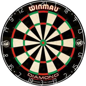 img 4 attached to 🎯 Optimized for Better Scoring and Reduced Bounce-Outs: Winmau Diamond Plus Tournament Bristle Dartboard featuring Staple-Free Bullseye