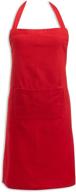 dii everyday basic kitchen collection chef apron tango red camz32710 logo