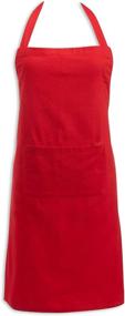 img 4 attached to DII Everyday Basic Kitchen Collection Chef Apron Tango Red CAMZ32710