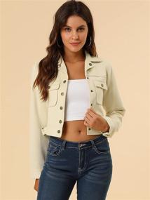 img 3 attached to Allegra Womens Jacket Button Pockets Women's Clothing for Coats, Jackets & Vests
