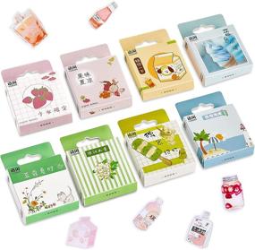 img 4 attached to 🎨 400 Pieces Kawaii Style Box Sticker: Lovely Stationery & Scrapbooking Set