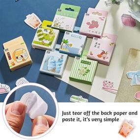 img 3 attached to 🎨 400 Pieces Kawaii Style Box Sticker: Lovely Stationery & Scrapbooking Set