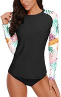 sleeve shirts rashguard swimsuit tribal women's clothing logo