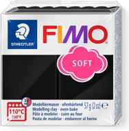 🖤 staedtler fimo soft пластилин для моделирования, 57 г - черный логотип