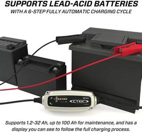 img 1 attached to 🔋 CTEK (56-865) US 0.8 12V Fully Automatic Battery Charger - Black: 6-Step Charging for Optimal Performance