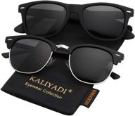 🕶️ polarized sunglasses semi rimless: premium eye protection for driving & glare blocking logo