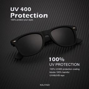 img 3 attached to 🕶️ Polarized Sunglasses Semi Rimless: Premium Eye Protection for Driving & Glare Blocking