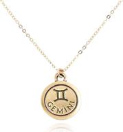 maemae zodiac astrology horoscope charm necklace: discover your destiny with a dainty cable chain! logo