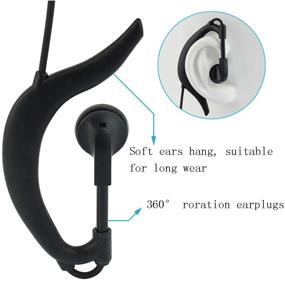 img 1 attached to 🎧 10 Pack Retevis Walike Talkie Earpiece with Mic G Shape 2 Pin Adjustable Volume Headset for H-777 RT22 RT21 Baofeng UV-5R 888S 2 Way Radio: Efficient Communication Solution