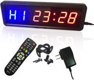 gym timer clock by ledgital: interval timer for home gym, countdown & stopwatch with remote control logo