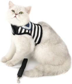 img 4 attached to SMALLLEE_LUCKY_STORE Harness Striped Harnesses Adjustable