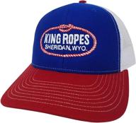 🧢 stay cool and stylish with king ropes 6-panel mesh back adjustable snapback trucker hat логотип