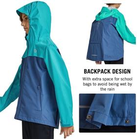 img 2 attached to 🧥 BALEAF Boys' Waterproof Raincoat: Lightweight Windbreakers for Versatile Clothing, Jackets & Coats