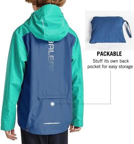 img 3 attached to 🧥 BALEAF Boys' Waterproof Raincoat: Lightweight Windbreakers for Versatile Clothing, Jackets & Coats