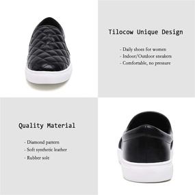 img 2 attached to 👟 Stylish and Comfortable Women's Tilocow Fashion Sneakers for Effortless Walking