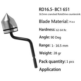 img 1 attached to Зенковка для удаления заусенцев Askwhy RD16 5 BC1651 Алюминий