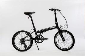 img 4 attached to 🚲 ZiZZO Urbano 20-Inch Folding Bike - Genuine Shimano 8-Speed, Lightweight Aluminum Frame at only 24lbs