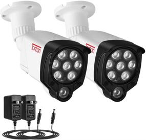 img 4 attached to 📷 Tonton 2Pack LED IR Illuminator Wide Angle 8-LEDs 90 Degree 100Ft IR Infrared Flood Light, Compatible for CCTV Cameras, IP Cameras, Bullet Cameras, Dome Cameras (White)