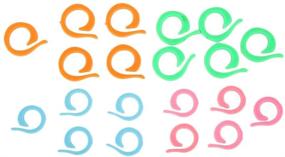 img 4 attached to 🧶 Bundle of 20 Split Stitch Ring Crochet Knitting Markers in 2 Convenient Sizes