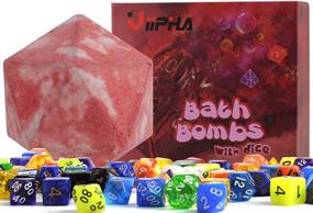 img 4 attached to D20 Bath Bombs - Dragon Blood Scented with Polyhedral Dice Surprise, 🛁 11oz - Gift Box Included, Ideal for Dungeon Master, Player and Tabletop RPG Enthusiasts