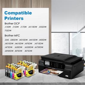 img 2 attached to 🖨️ Galada Compatible Ink Cartridges for Brother LC103XL/ LC101XL - 10 Pack Replacement Set for MFC-J870DW/ J470DW/ J475DW/ J4310DW/ J4410DW/ J4510DW/ J4610DW/ J4710DW/ J875DW/ J450DW Printers